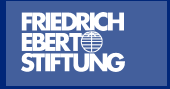 Das Logo der Friedrich-Ebert-Stiftung, Name in drei Zeilen, mit Weltkugel. Link zur Hauptseite der FES.