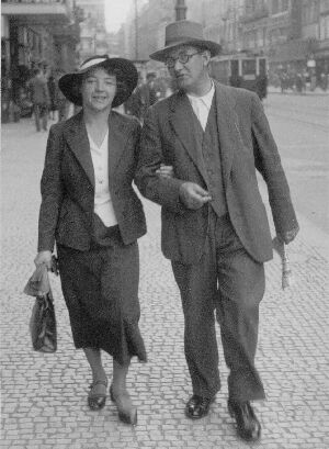 Abbildung 1: Wilhelm Sander mit seiner Frau Dorle 1935 in Prag