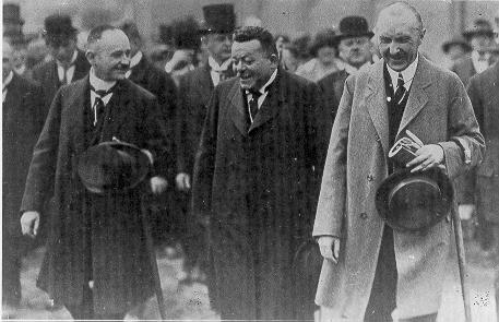Friedrich Ebert und Konrad Adenauer 1924