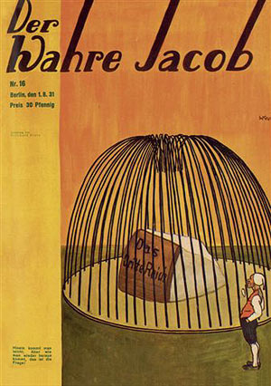 Titelblatt einer Ausgabe der Zeitschrift: Der wahre Jacob