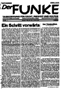 Titelseite der Zeitschrift: Der Funke vom 1. Januar 1932