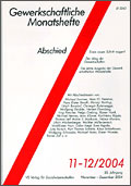 Titelblatt der Ausgabe November-Dezember 2004 Titelblatt der Ausgabe November-Dezember 2004