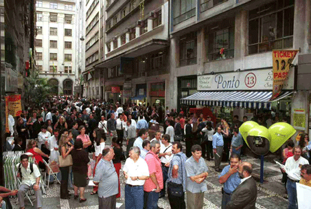 Manifesta��o dos Banc�rios - foto de Jailton Garcia