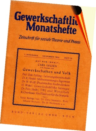 Zu den ersten Seiten der ersten Ausgabe 1950